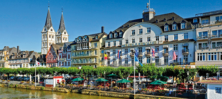 A view of the town of Boppard, Germany